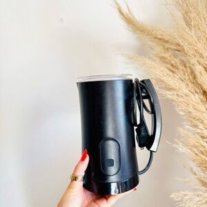 TARGET Matte Black Stainless Steel Coffee Tea Cocoa Milk Frother Electric Warmer